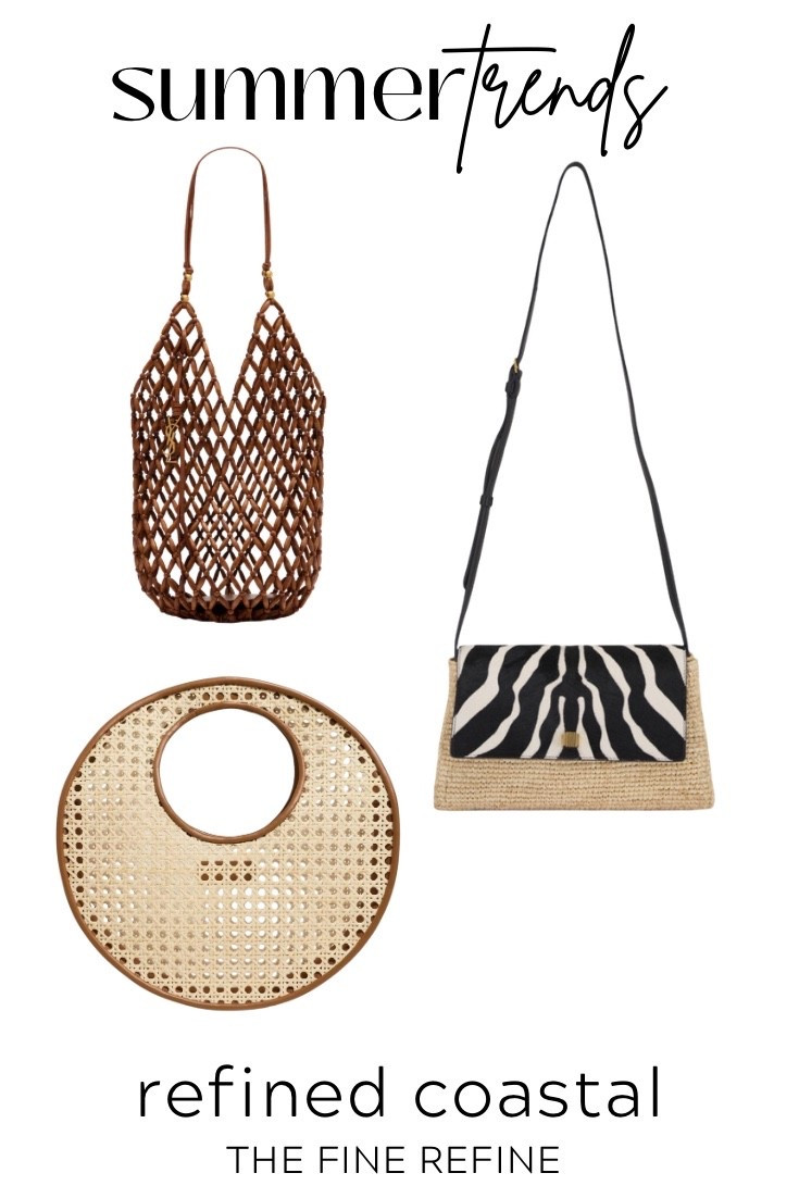 Refined coastal is the summer 2026 bag trend taking over — elevated raffia, woven textures, fishnet details, and artisanal silhouettes that feel expensive without trying #LookForLess

#LTKSwim #LTKTravel #LTKSeasonal