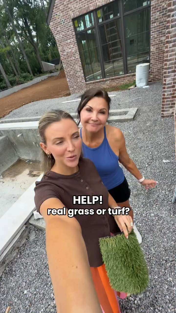 Help!!! we can’t decide what to do for our backyard…Turf or real grass?? 🌱 

 #LTKHome