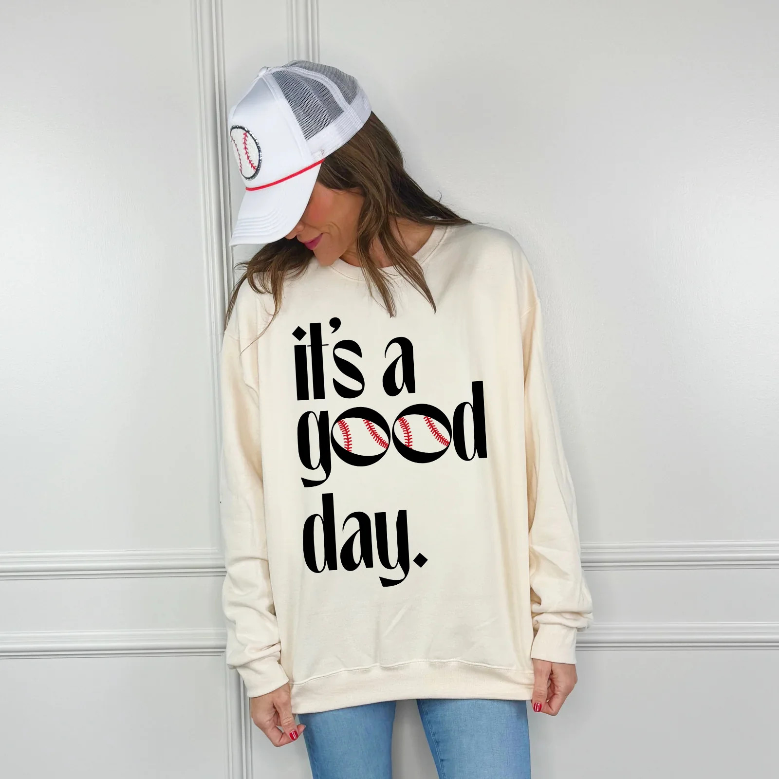 It's a Good Day Baseball Sweatshirt | Poppy & Pine