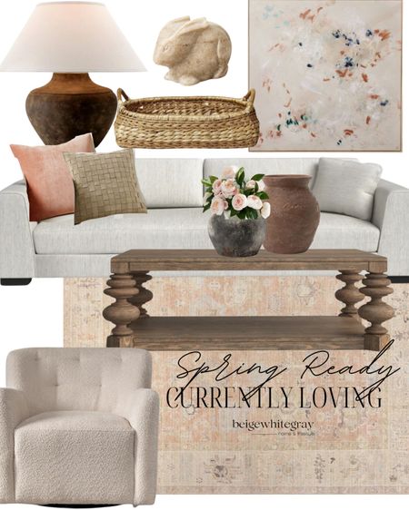 Incorporating pink into your home with some neutral pieces and rustic elements to prevent the space from looking too girly!! Spring ready look for your home! 

#LTKSeasonal #LTKstyletip #LTKhome