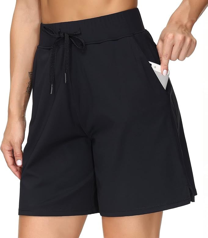 THE GYM PEOPLE Women's Loose Fit Lounge Shorts Drawstring Workout Running Shorts with Deep Pocket... | Amazon (US)