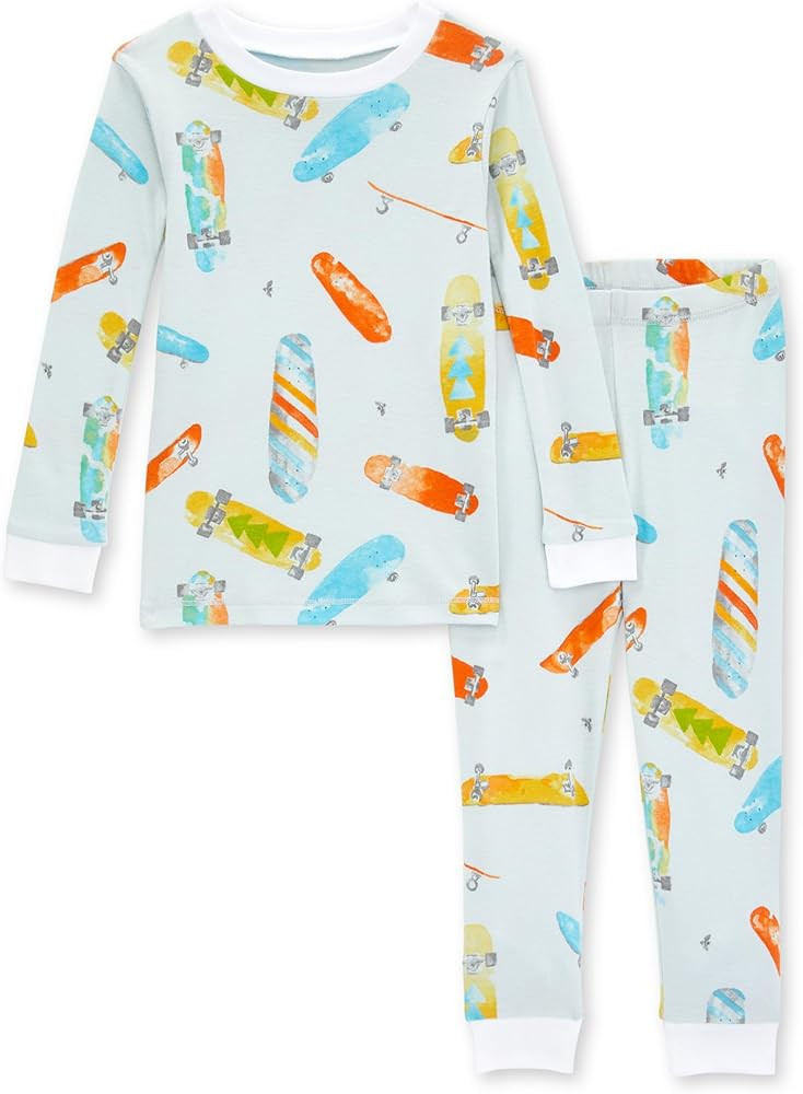 Burt's Bees Baby Baby Boys' Pajamas, Tee and Pant 2-Piece Pj Set, 100% Organic Cotton | Amazon (US)