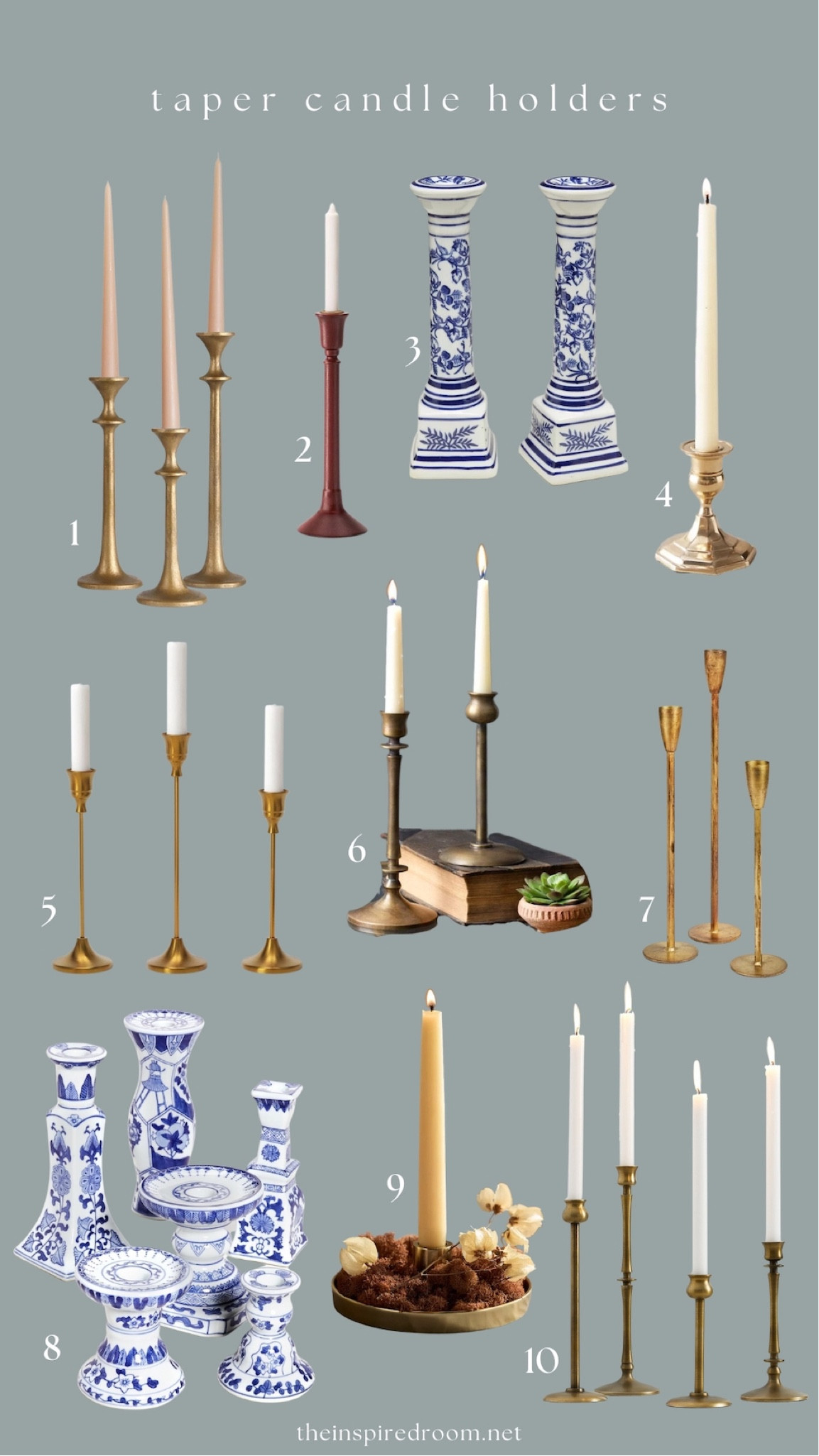 Taper candle holders / candlesticks 

#LTKhome #LTKstyletip #LTKSeasonal