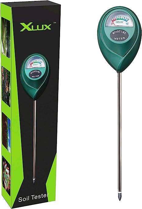 XLUX Soil Moisture Meter, Plant Water Monitor, Soil Hygrometer Sensor for Gardening, Farming, Ind... | Amazon (US)