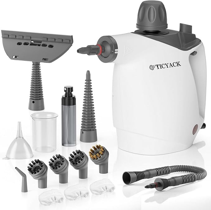 TICYACK Handheld Steam Cleaner, Steam Cleaner with 16 PCS Accessory & Safety Lock, 500ML Capacity... | Amazon (US)
