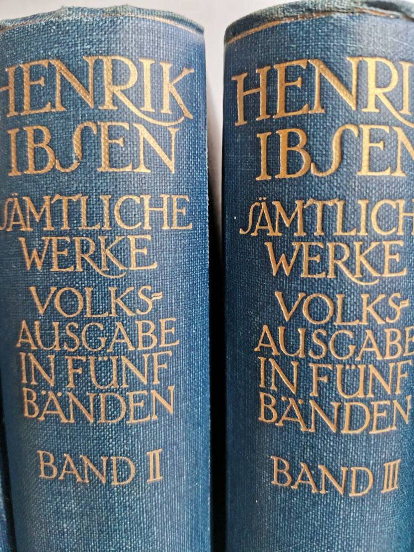 Set of antique books Henrik Ibsen Gesammelte Werke Volksausgabe in fünf Bänden 1900s Decorative... | Etsy (US)