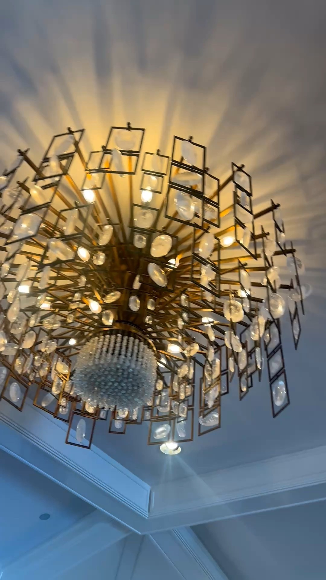 Lighting can completely transform a space, and this sculptural chandelier is truly a work of art. ✨

I love the striking geometric frame paired with luminous rock crystal details. It feels dramatic and glamorous, while the clean, modern composition keeps it from looking overly traditional. Even when the lights are off, it creates a beautiful architectural focal point.

With Labor Day gatherings approaching—and Thanksgiving and Black Friday not far behind—this is the perfect time to start thinking about statement lighting for the dining room, living room, or entryway. A beautiful chandelier instantly elevates the entire space and sets the mood for holiday entertaining.

#Chandelier #SculpturalChandelier #RockCrystalChandelier #CrystalChandelier #StatementLighting #LuxuryLighting #DesignerLighting #ModernChandelier #ModernClassic #LightingDesign #CeilingLight #DiningRoomLighting #LivingRoomLighting #EntrywayLighting #FoyerLighting #HolidayEntertaining #LaborDay #ThanksgivingDecor #BlackFriday #HomeDecor #InteriorDesign #LTKHome #LTKStyle

#LTKdayinmylife #LTKHome