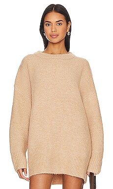 Line & Dot Cozy Sweater in Tan from Revolve.com | Revolve Clothing (Global)