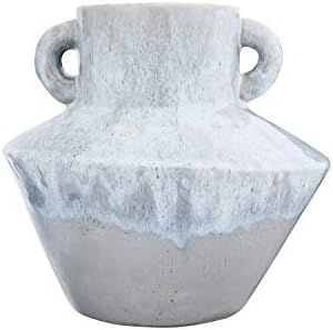 Bloomingville 8.25" H Stoneware Reactive Glaze Finish & Vertical Handles (Each one Will Vary) Vase,  | Amazon (US)