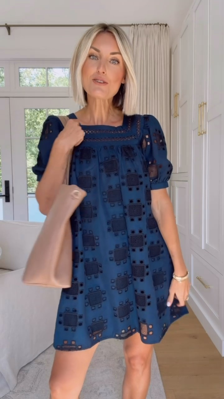 Love the fit of this navy dress! It’s such a great silhouette, and I love the pattern! Wearing XS! Use code LOVERLY20 for 20% off your first Avara order! @shop_avara #avarapartner 

Loverly Grey, Avara, summer dress, back to school, workwear, teacher outfits, navy dress

#LTKSeasonal #LTKWorkwear