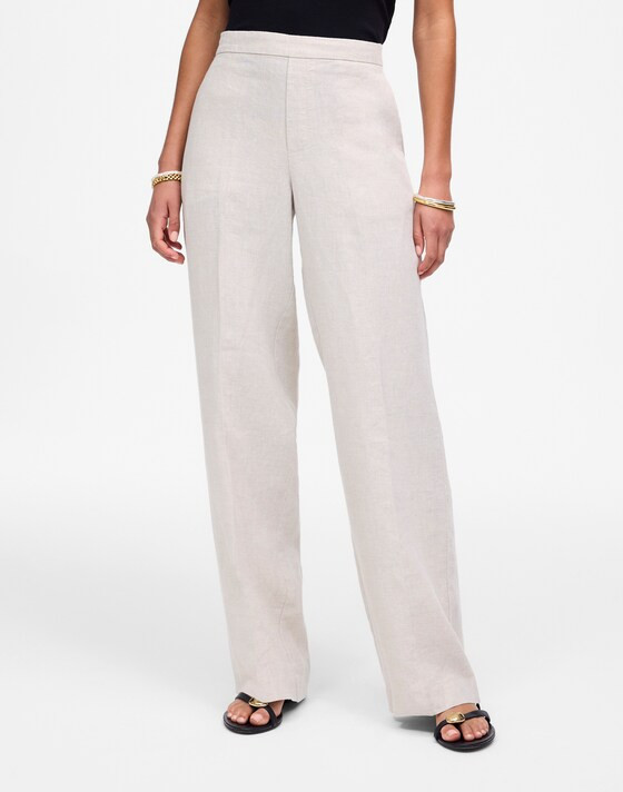 The Easy Pull-On Pant in 100% Linen | Madewell