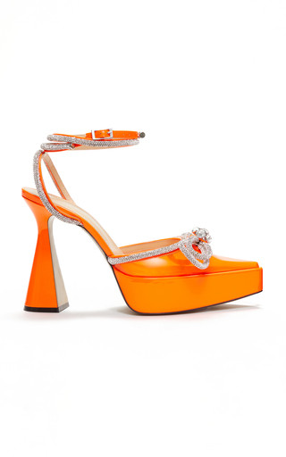 Double Bow PVC Platform Pumps | Moda Operandi (Global)