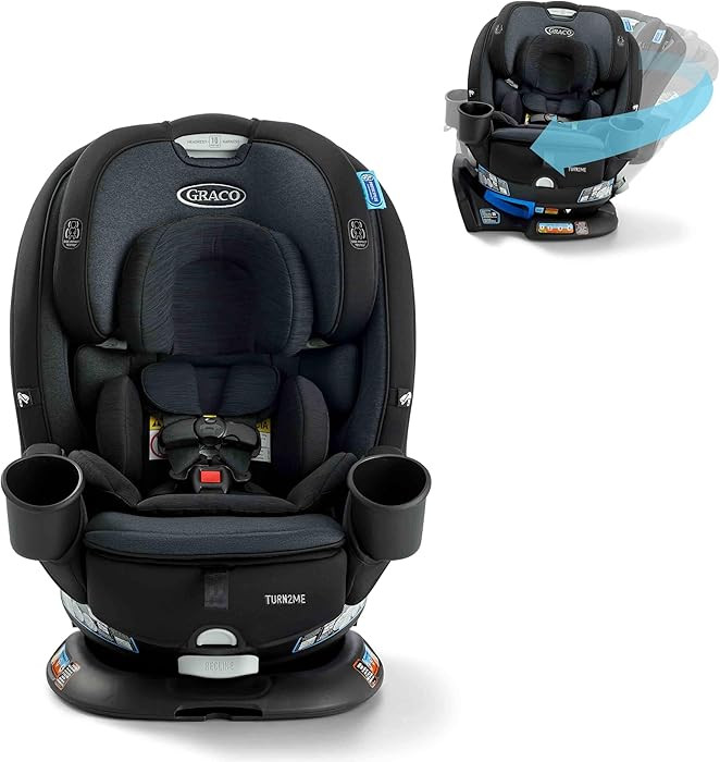 Graco Turn2Me 3-in-1 Rotating Convertible Car Seat, Cambridge, Rear-Facing Rotation, Forward-Faci... | Amazon (US)