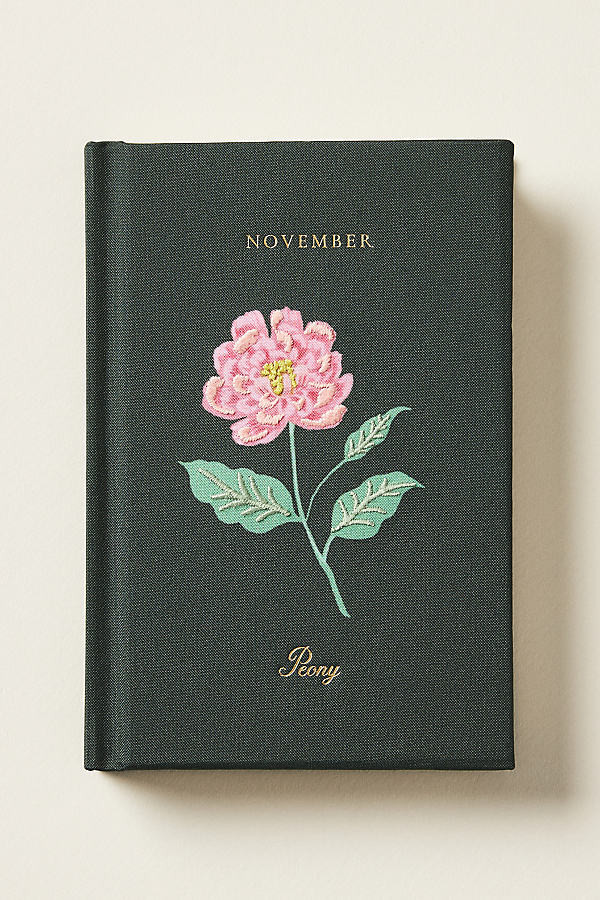 Birth Month Embroidered Mini Hardcover Journal | Anthropologie (US)
