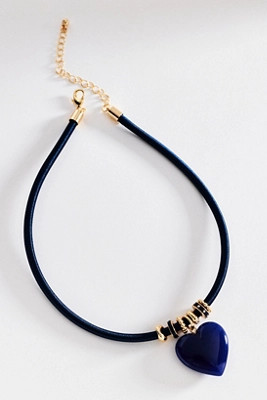Stone Heart Pendant Corded Necklace | Anthropologie (US)