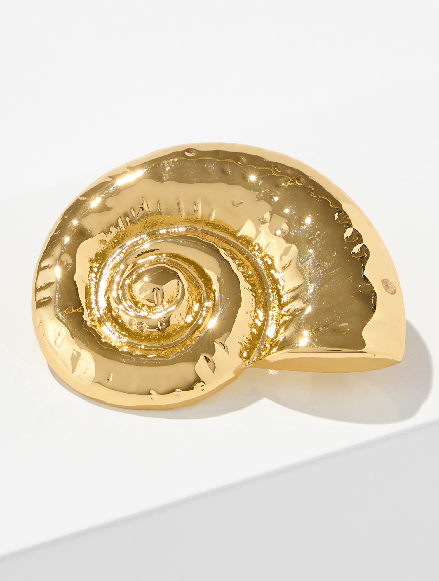 Nautilus Brooch - Gold - 001 Talbots | Talbots