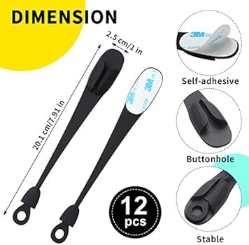 12 Pcs Cord Bundlers Cord Organizer for Appliances, Self Adhesive Kitchen Appliance Cord Wrapper ... | Amazon (US)