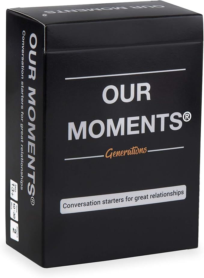 OUR MOMENTS Generations: 100 Thought Provoking Conversation Starters Questions Game. Gift for Gra... | Amazon (US)