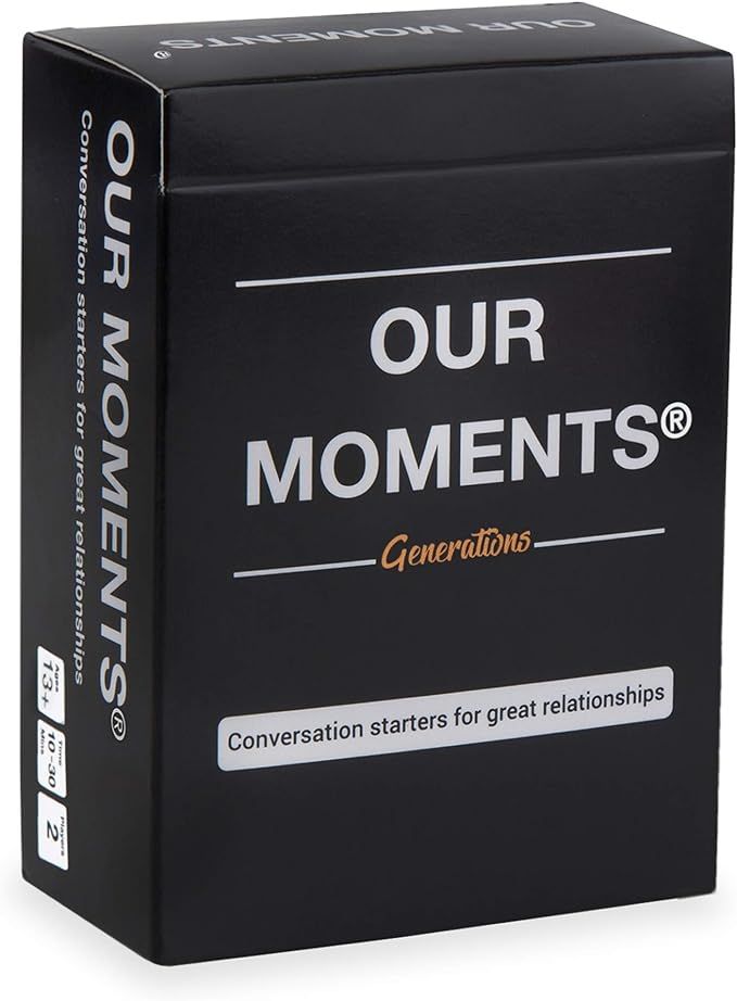 OUR MOMENTS Generations: 100 Conversation Starters Questions Game - Gift for Grandparents and Gra... | Amazon (US)