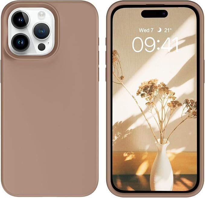 GUAGUA Compatible with iPhone 15 Pro Max Case 6.7 Inch Liquid Silicone Soft Gel Rubber Slim Micro... | Amazon (US)