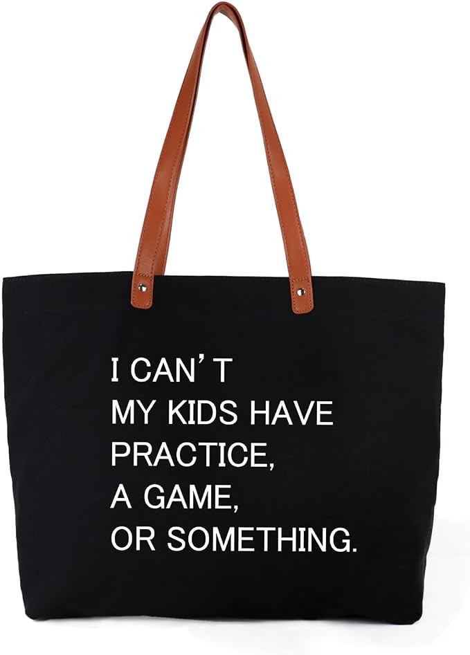 Lamyba New Mom Gifts, Mama Bag Tote with Makeup Bag, Cool Gifts for Mom to be/Expecting Mom | Amazon (US)