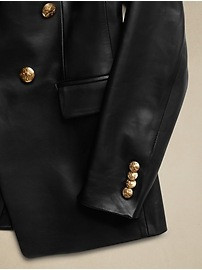 Leather Captain's Blazer | Banana Republic (US)
