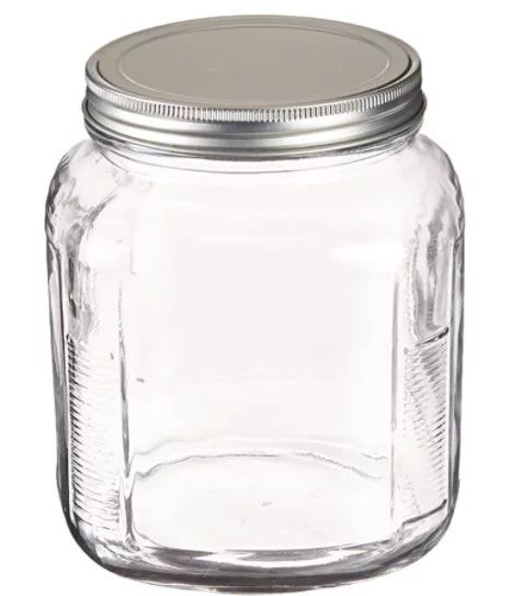 Anchor Hocking 1 Gallon Glass Cracker Jar with Lid, 2 Piece | Walmart (US)
