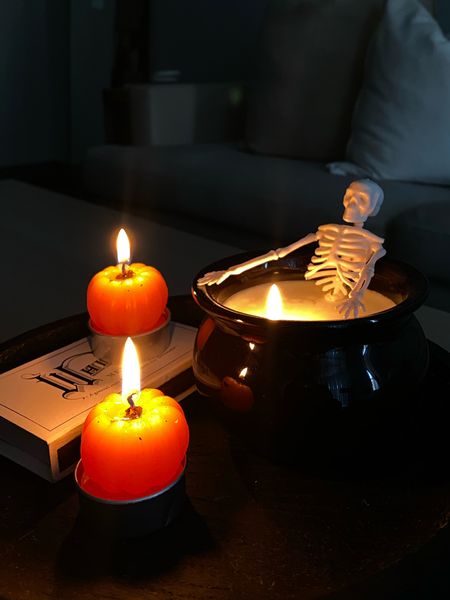 Halloween candles home decor skeleton candle 

#LTKHalloween #LTKhome #LTKunder50