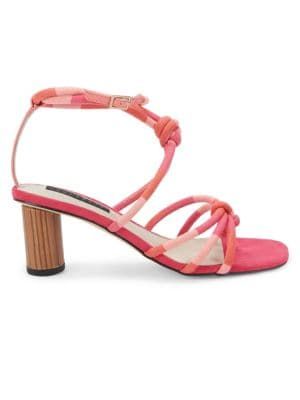 Aspire Block Heel Knotted Sandals | Saks Fifth Avenue OFF 5TH