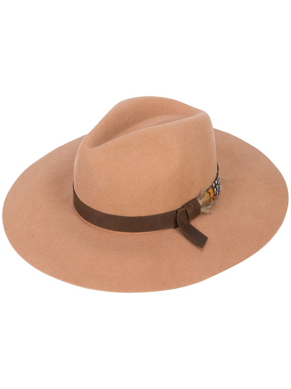 Sensi Studio wide-brimmed fedora hat - Brown | FarFetch US