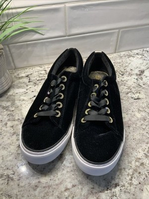 Lilly Pulitzer Lisa Sneakers in Onyx Black Velvet Womens Size  9 | eBay US