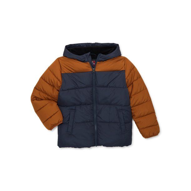 Swiss Tech Boys Winter Puffer Jacket with Hood, Sizes 4-18 & Husky | Walmart (US)