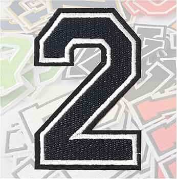 AXEN 3.1inch Iron On Numbers Patches, Embroidered Numbers Patches Letterman Applique for Clothes,... | Amazon (US)