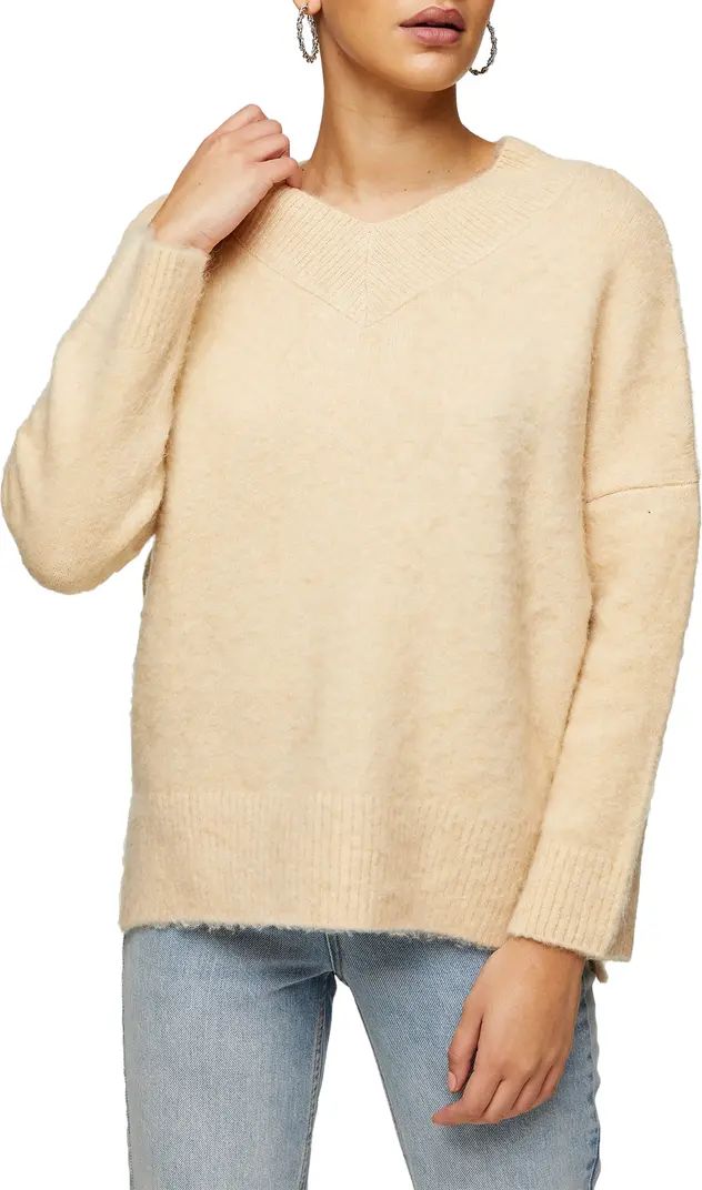 Brushed V-Neck Sweater | Nordstrom Rack