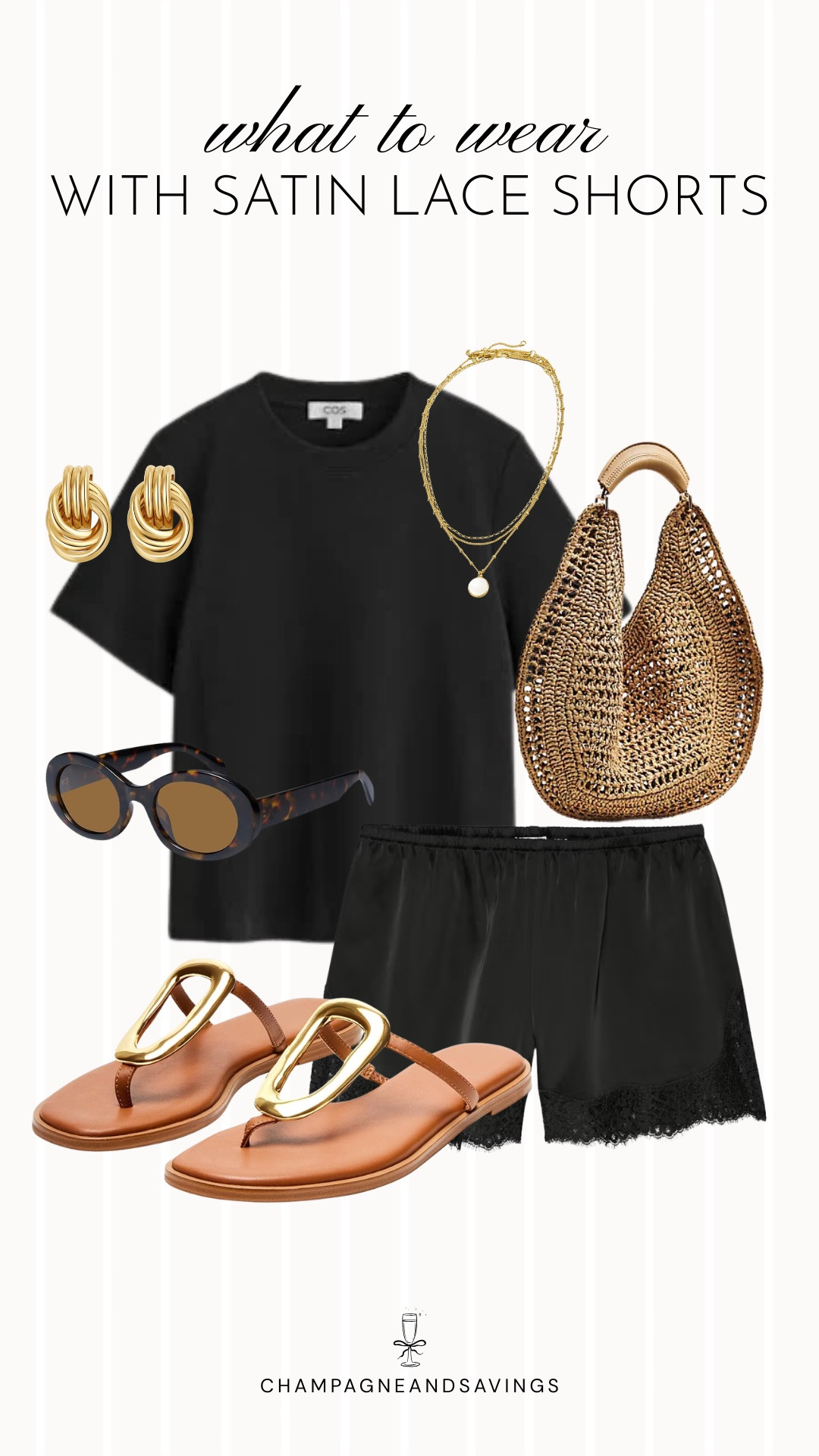 Lace satin shorts outfitts

#LTKootd