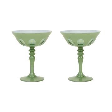Rialto Coupe Glassware in Various Colors | Burke Decor