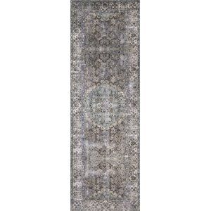 Loloi II Layla 2'6" x 12' Runner Rug in Taupe and Stone | Cymax