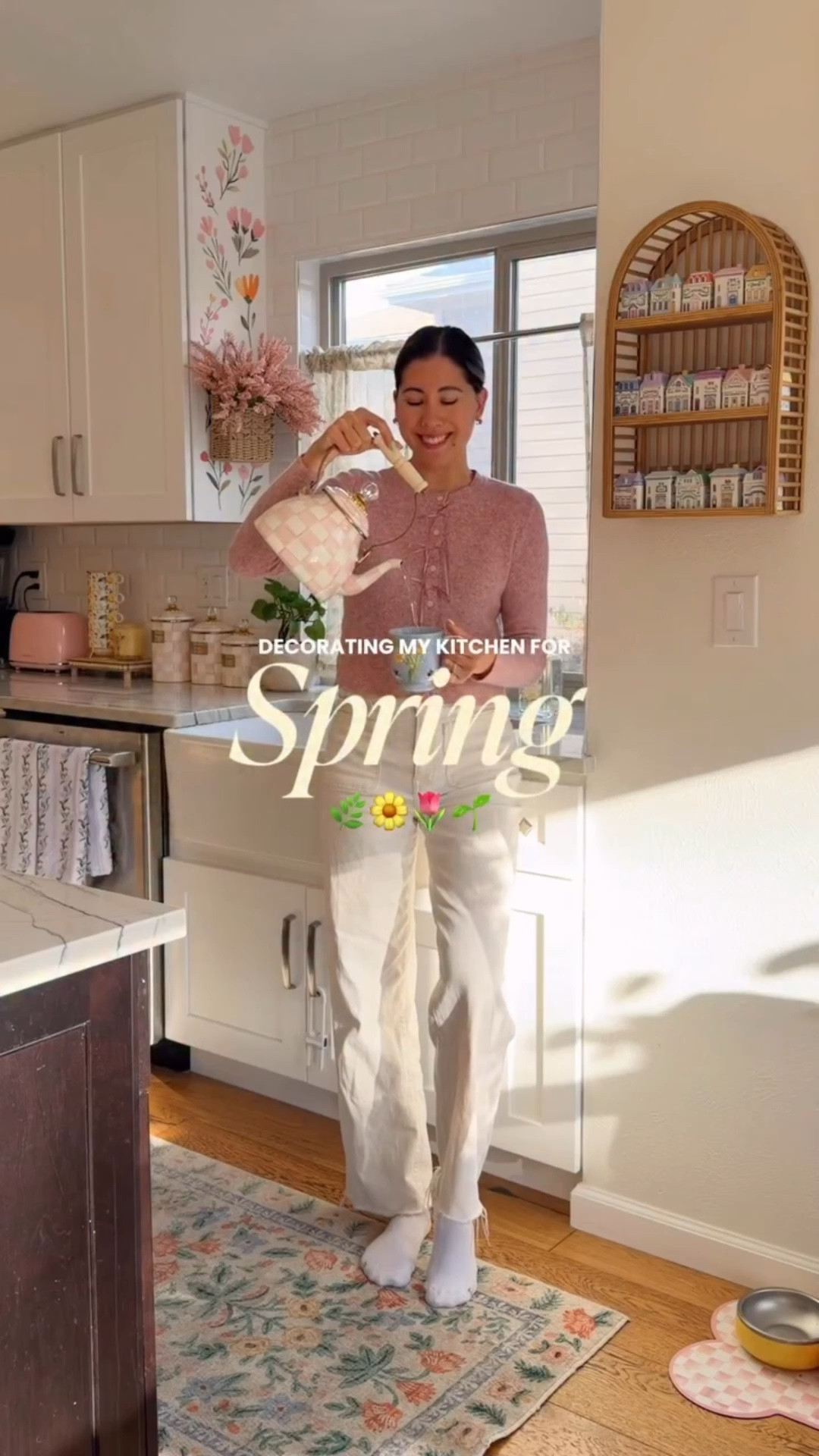 I’ve been busy adding a little spring whimsy to my home, starting with the kitchen! 🌷Lots of sweet floral details and pops of soft pinks and yellows to bring a little freshness to our everyday spaces

#LTKHome #LTKSeasonal