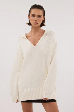 FRANKIE OFF WHITE SAILOR JUMPER | DISSH