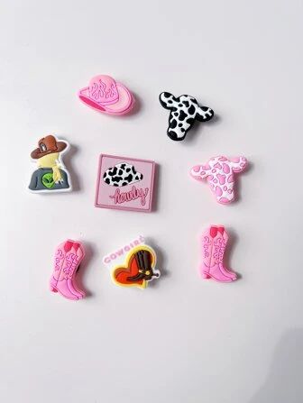8-Piece Cowgirl Fashion Clog Accessories | SHEIN