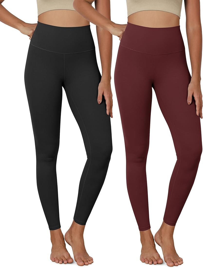 ODODOS ODCLOUD 2-Pack Buttery Soft Lounge Yoga Leggings for Women High Waist Non See Through Capr... | Amazon (US)
