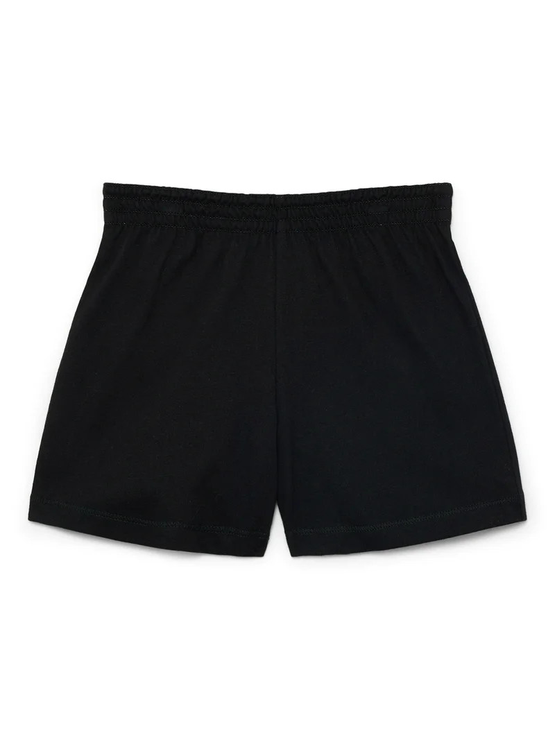 Wonder Nation Girls Kid Tough Knit Shorts, Sizes 4-18 & Plus | Walmart (US)