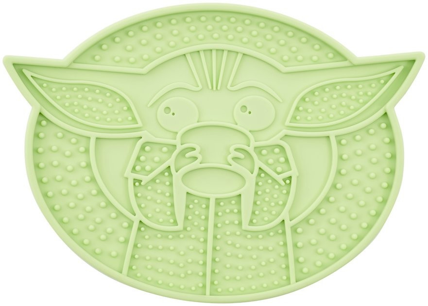 STAR WARS THE MANDALORIAN GROGU Silicone Dog & Cat Treat Lick Mat, Green - Chewy.com | Chewy.com