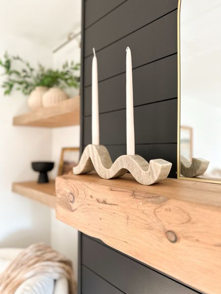 Gorgeous modern marble sand colored candlestick shelf decor - perfect for a mantle!



#LTKstyletip #LTKhome #LTKfindsunder50