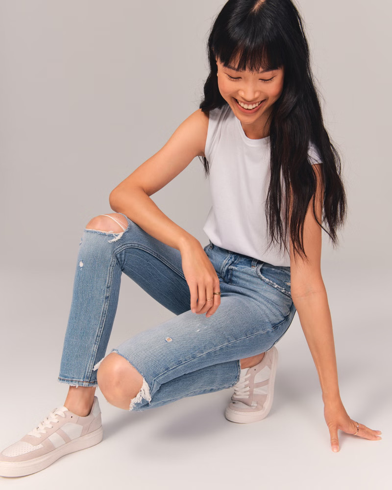 High Rise Skinny Jeans | Abercrombie & Fitch (US)