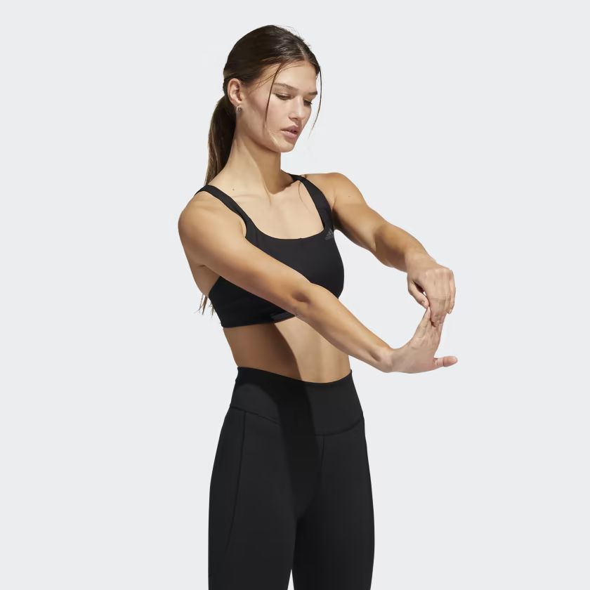 adidas CoreFlow Medium-Support Bra - Black | adidas Canada | adidas (CA)