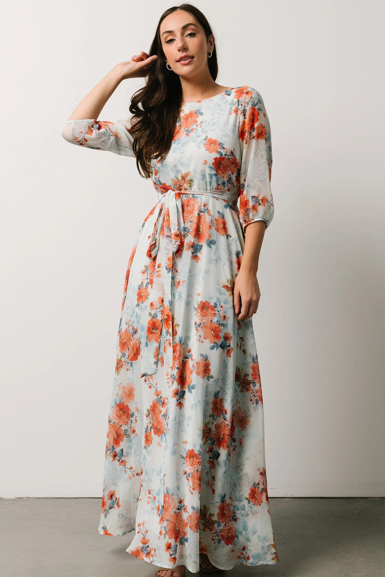Rebecca Maxi Dress | Botanical Floral | Baltic Born