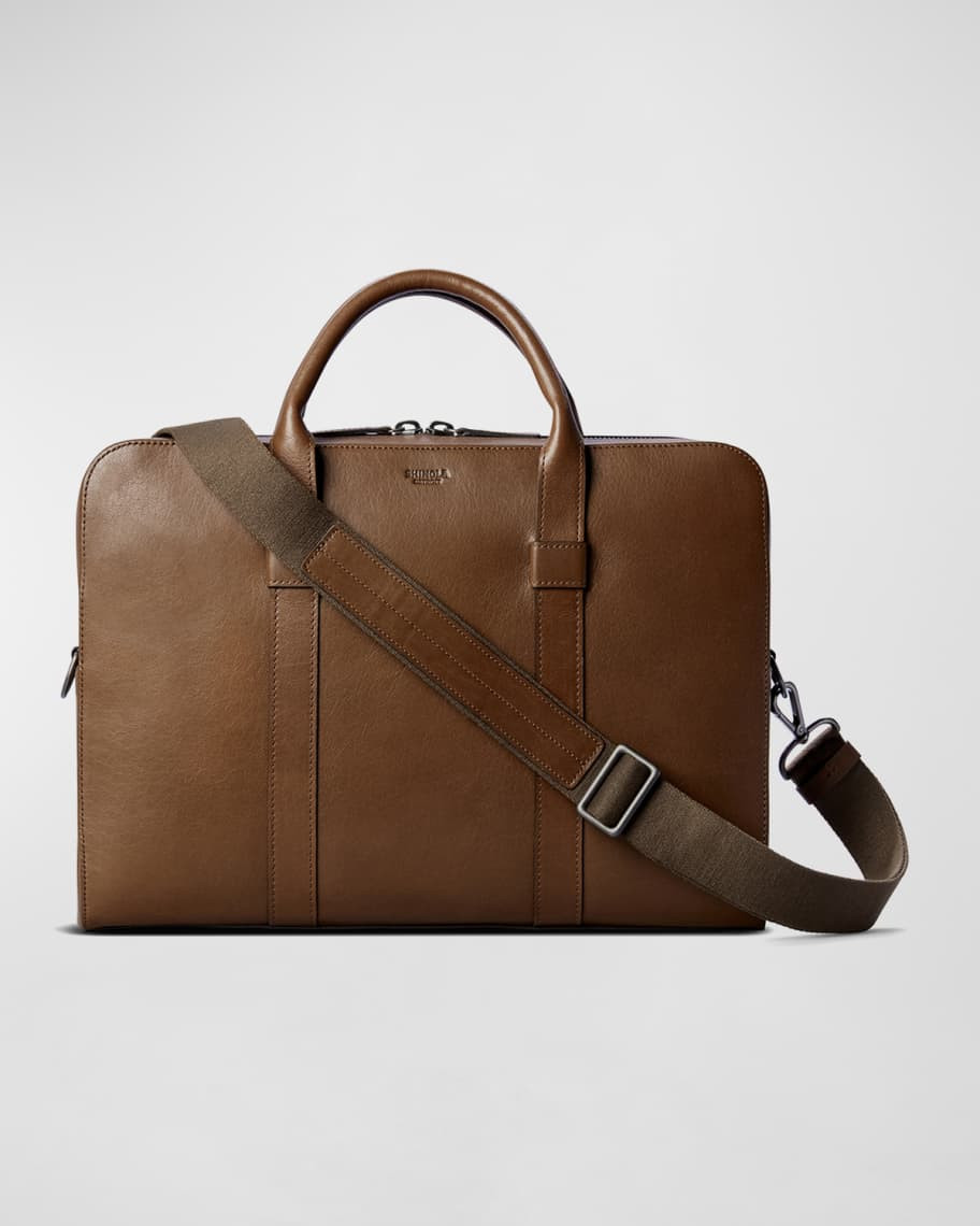 Shinola Men's Guardian Heritage Leather Laptop Briefcase | Neiman Marcus