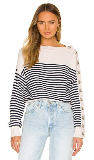 Olivander Sweater in Navy & Ivory | Revolve Clothing (Global)