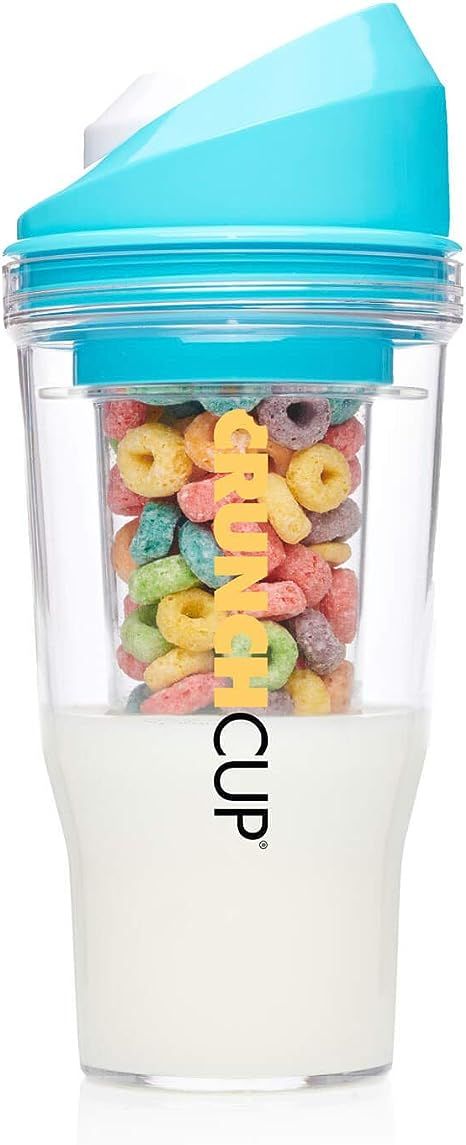 The CrunchCup XL Blue: A Portable Cereal Cup - No Spoon. No Bowl. It's Cereal On The Go. | Amazon (US)